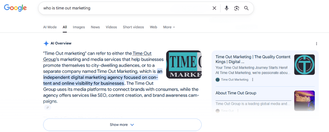 who is time out marketing AI overview who is time out marketing AI overview
